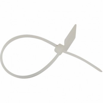 Хомут под маркер REXANT с площадкой нейлоновый 100x2.5 мм белый, 100 шт. Хомут под маркер REXANT с площадкой нейлоновый 100x2.5 мм белый, 100 шт.