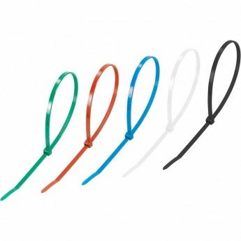 Хомут-стяжка REXANT нейлоновая 300x4.8 мм цветная, 25 шт. Хомут-стяжка REXANT нейлоновая 300x4.8 мм цветная, 25 шт.