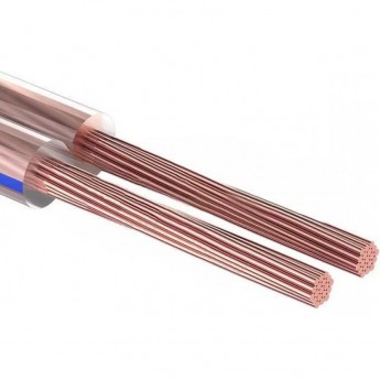 Кабель акустический REXANT 2х0,50 мм², прозрачный SILICON, мини-бухта 10 м