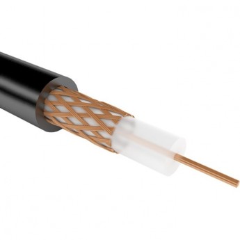 Кабель коаксиальный REXANT РК 75-4-15 200 м черный Кабель коаксиальный REXANT РК 75-4-15 200 м черный