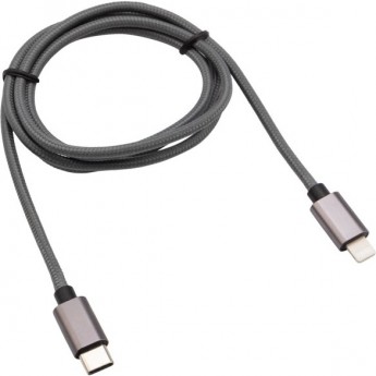 Кабель REXANT Type-C-Lightning PD, 1 м, графит, нейлон Кабель REXANT Type-C-Lightning PD, 1 м, графит, нейлон