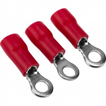 Наконечник кольцевой REXANT изолированный ø 3.7мм 0.5-1.5мм² (НКи 1.5-3.5) красный 10шт Наконечник кольцевой REXANT изолированный ø 3.7мм 0.5-1.5мм² (НКи 1.5-3.5) красный 10шт