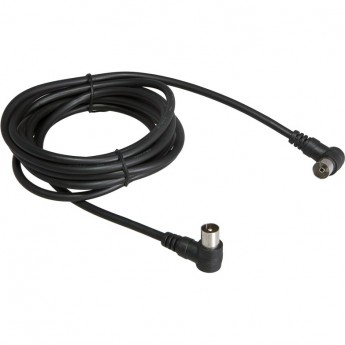 Шнур REXANT ТВ гнездо - ТВ штекер угловой 1.5 м черный Шнур REXANT ТВ гнездо - ТВ штекер угловой 1.5 м черный