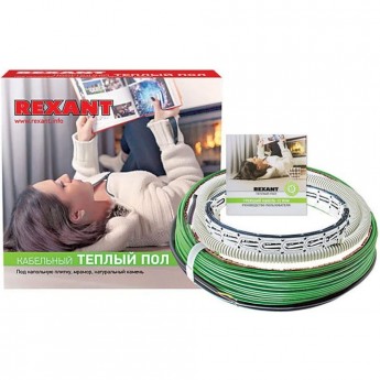 Теплый пол REXANT SLIM RNB-105-1900 (1900Вт/105м/ S обогрева, м2: 8,5-12,5) двухжильный Теплый пол REXANT SLIM RNB-105-1900 (1900Вт/105м/ S обогрева, м2: 8,5-12,5) двухжильный