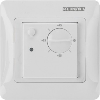 Терморегулятор механический REXANT RX-308G белый (совместим с Schneider серии Glossa) Терморегулятор механический REXANT RX-308G белый (совместим с Schneider серии Glossa)