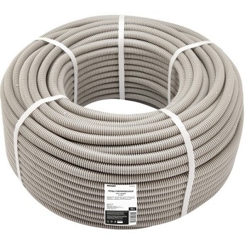 Труба гофрированная REXANT с зондом 20 мм, 100 м Труба гофрированная REXANT с зондом 20 мм, 100 м