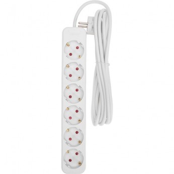 Удлинитель REXANT STANDARD 6 гнезд 3м 3х1,0мм² белый Удлинитель REXANT STANDARD 6 гнезд 3м 3х1,0мм² белый