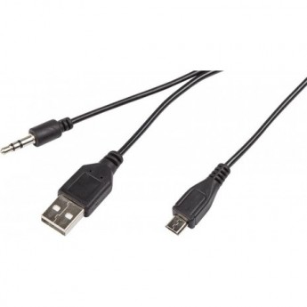USB-AUX кабель REXANT на microUSB для портативных колонок 0.5 м USB-AUX кабель REXANT на microUSB для портативных колонок 0.5 м