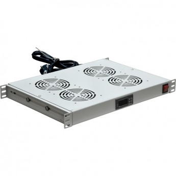 Вентиляторный модуль REXANT 19" с термостатом 1U с 4-мя вентиляторами Вентиляторный модуль REXANT 19" с термостатом 1U с 4-мя вентиляторами