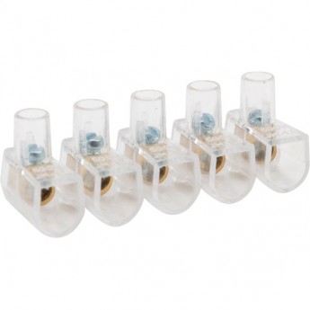 Зажим REXANT КЗВИ 1.5 мм² (5х1) концевой винтовой изолированный, 20 шт. Зажим REXANT КЗВИ 1.5 мм² (5х1) концевой винтовой изолированный, 20 шт.